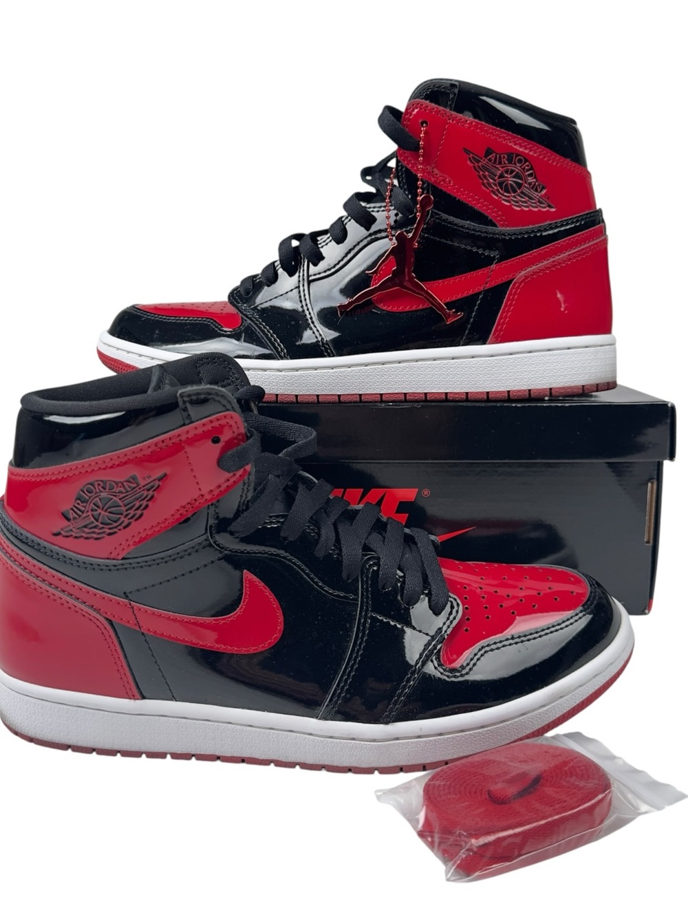 Nike Air Jordan 1 Retro High OG Patent Bred Size 9.5